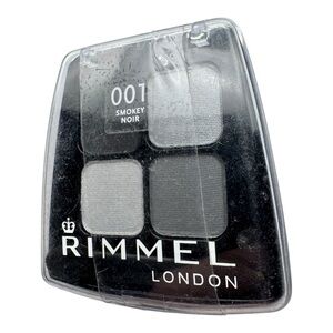 Rimmel London Colour Rush Quad Eye Shadow 001 Smokey Noir 4g